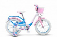 Детский велосипед Stels Pilot-190 16" V030 Белый розовый голубой - магазин СпортДоставка. Спортивные товары интернет магазин в Новосибирске 
