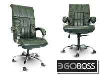 Офисное массажное кресло EGO BOSS EG1001 Малахит в комплектации ELITE натуральная кожа - магазин СпортДоставка. Спортивные товары интернет магазин в Новосибирске 